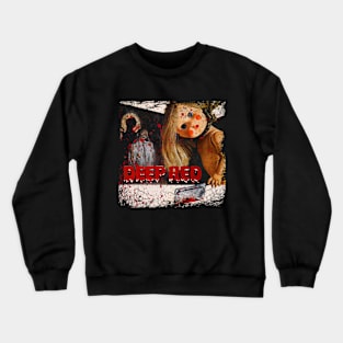 Horror's Depths Red's Mysterious Allure Crewneck Sweatshirt